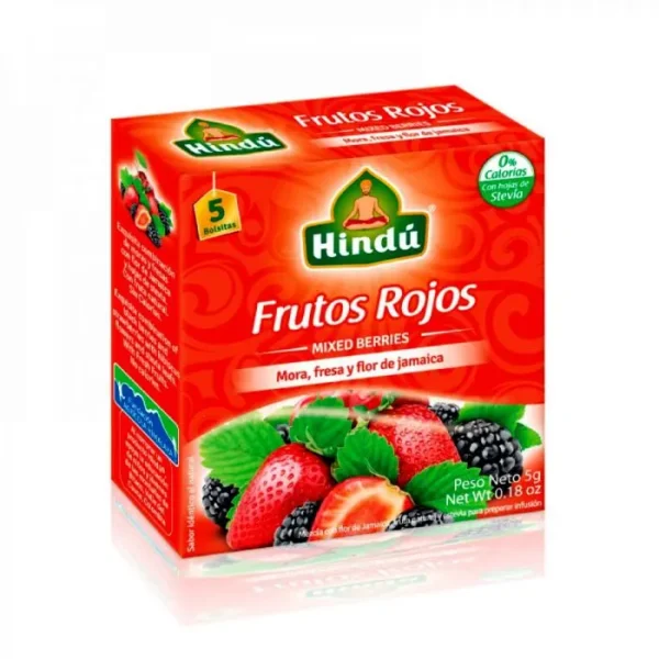 [449-UND] TE NEGRO FRUTOS RO HINDU 20 BOL CAJA 32 UND