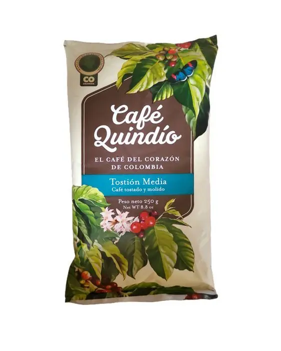 CAFE TOSTION MEDIA QUINDIO 250 G UND