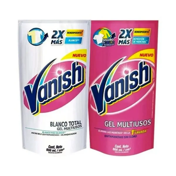 [10642-UND] QUITAMANCHAS VANISH ROSADO BLANCO 1600ML UND