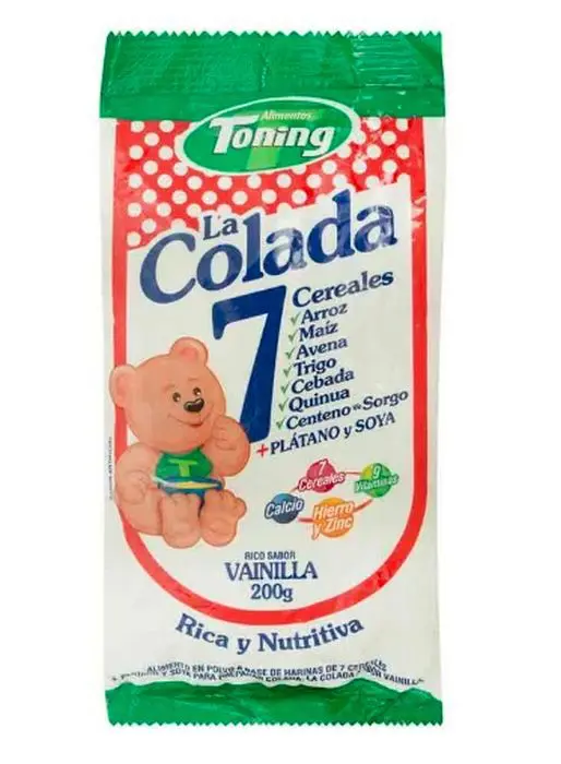 COLADA 7 CEREALES VAINILLA TONING 200 G UND