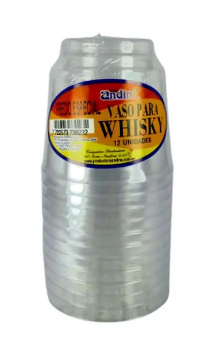 [5006-UND] DESECHA VASO PARA WHISKY ANDIN 12 UND