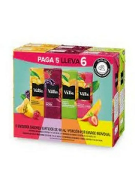 [10508-6UN] JUGO DEL VALLE FRUTAL CAJA SURT 188 ML 6 UND