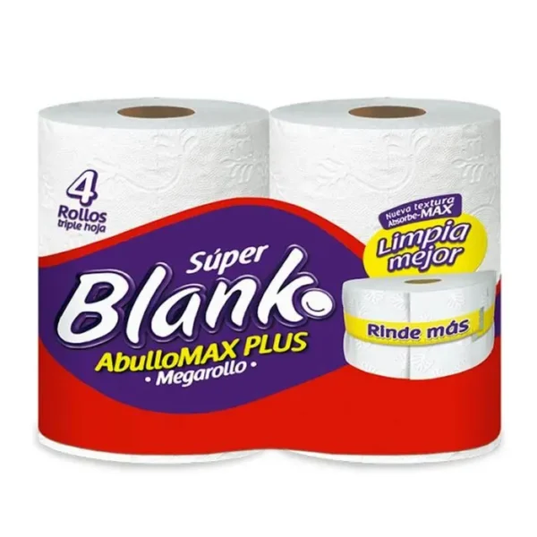 [7785-UND] PAPEL HIGIEN SUPER BLANK MEGAROLLO 4 U UND