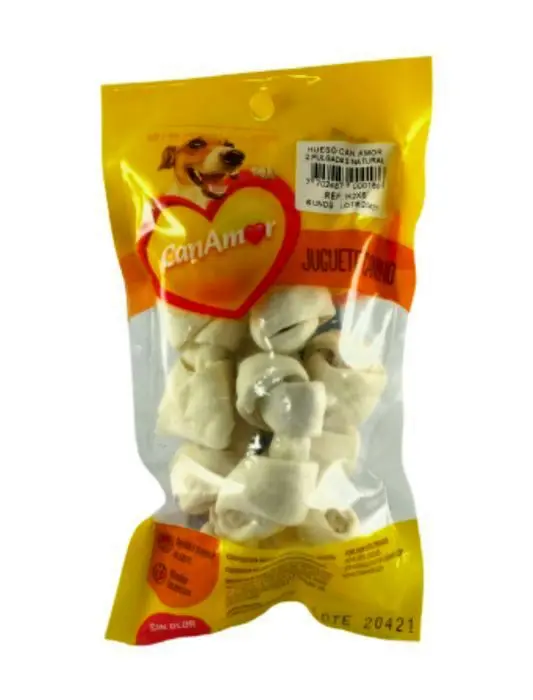 [2592-UND] HUESOS CAN AMOR 2 PUL NATURAL 6 UND UND