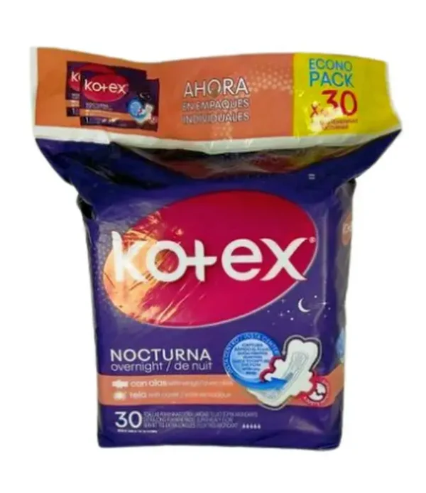 [5589-UND] TOALLAS KOTEX NOCTURNA TELA CON ALAS UND