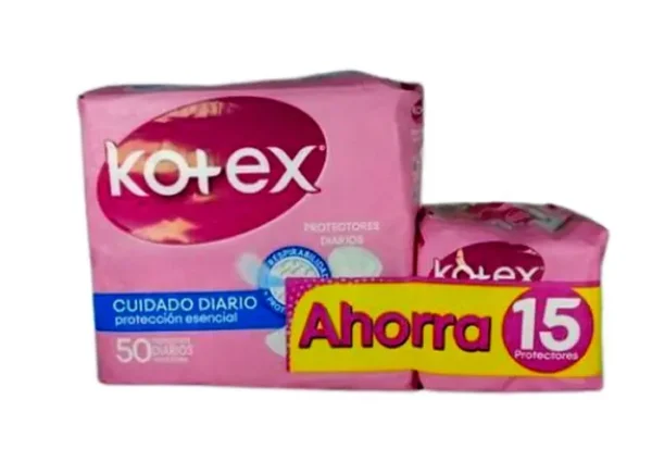 PROTECTORES KOTEX DIARIOS 50 UND