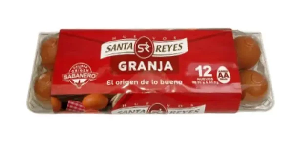 [864-UND] HUEVOS JUMBO AA ROJO SANTA REYES  12 U UND