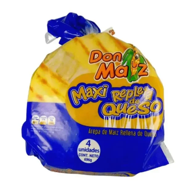 AREPA DON MAIZ MAXI REPLETA DE QUESO 696 UND
