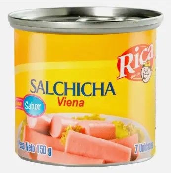 SALCHICHA ENLT VIENA RICA  RES 3  450 GR UND