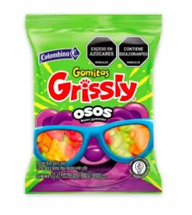 [13246-UND] GOMITAS COLOMBINA GRISSLY OSOS 72 G UND