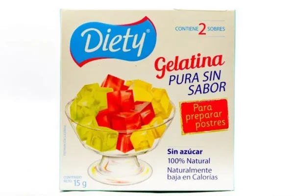 GELATINA DIETY SIN SABOR 15 GR UND