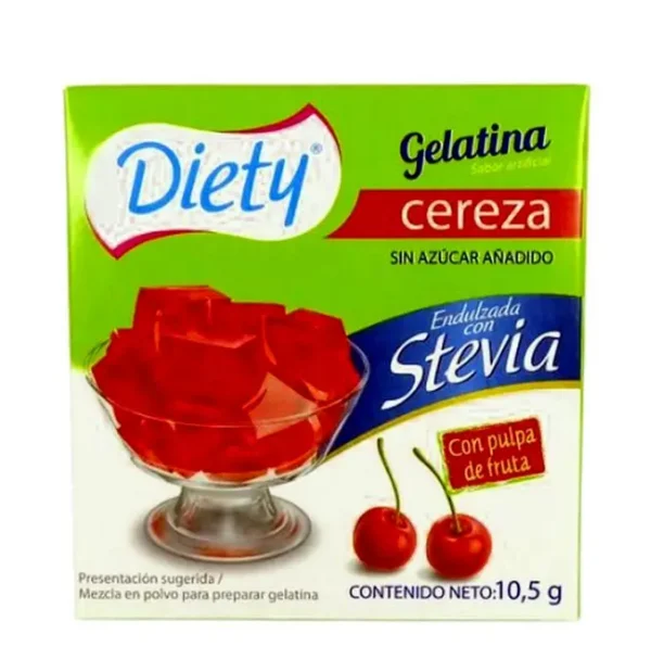 [10303-UND] GELATINA CEREZA CON STEVIA DIETY 10.5 G UND