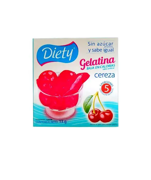 [10298-UND] GELATINA CEREZA DIETY 13 G UND