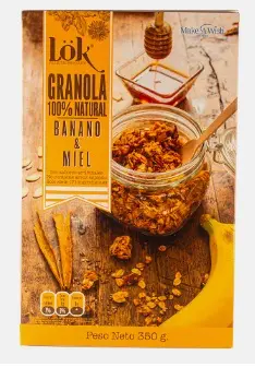 [13198-UND] GRANOLA LOK BANANO Y MIEL 350 G UND