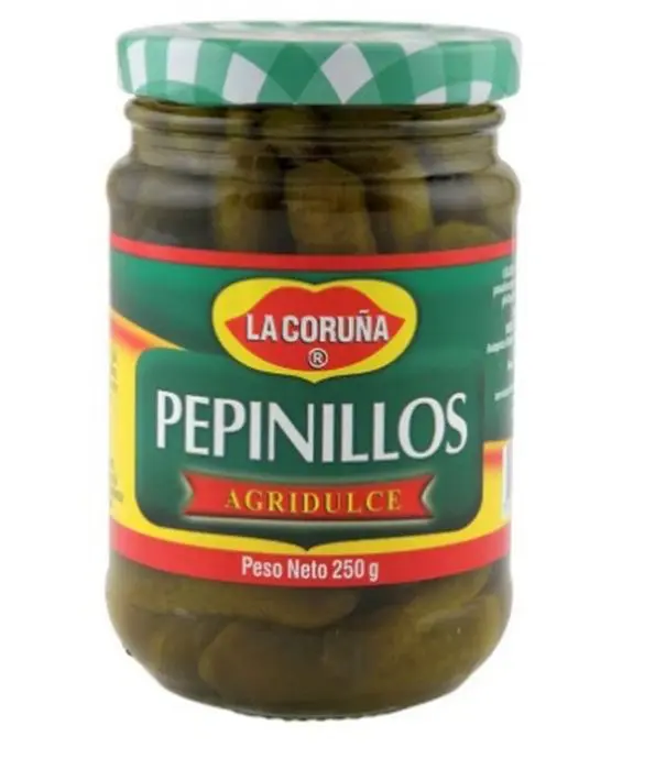 [1222-UND] PEPINILLOS AGRIDULOCE LA CORUNA 250 GR UND