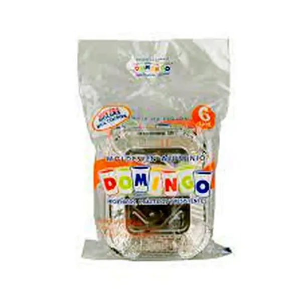[10824-UND] MOLDE ALUMINIO PEQUENO DOMINGO 6 U UND
