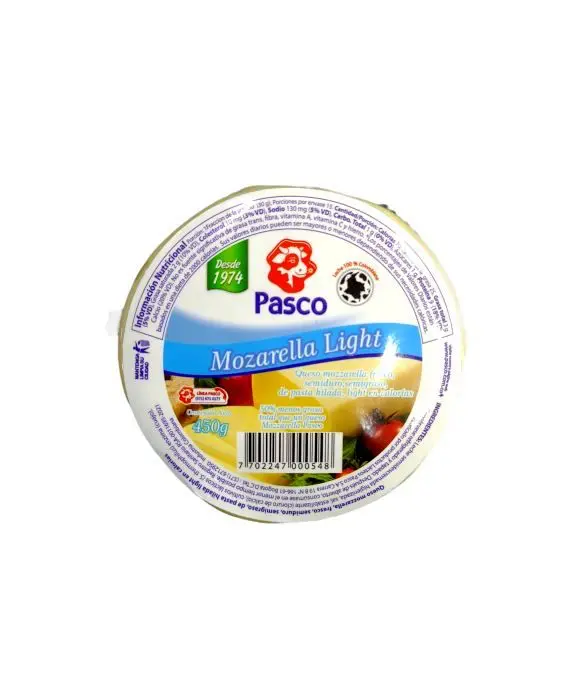 [9711-UND] QUESO MOZARELLA LIGHT PASCO 450 G UND