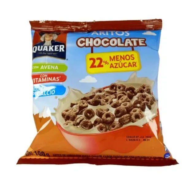 CEREAL QUAKER ARITOS CHOCOLATE 100 G UND