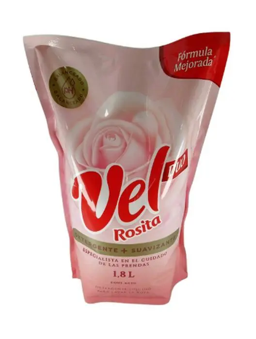 [8834-UND] DETERG LIQ VEL ROSITA + SUAVIZANTE 1800L UND
