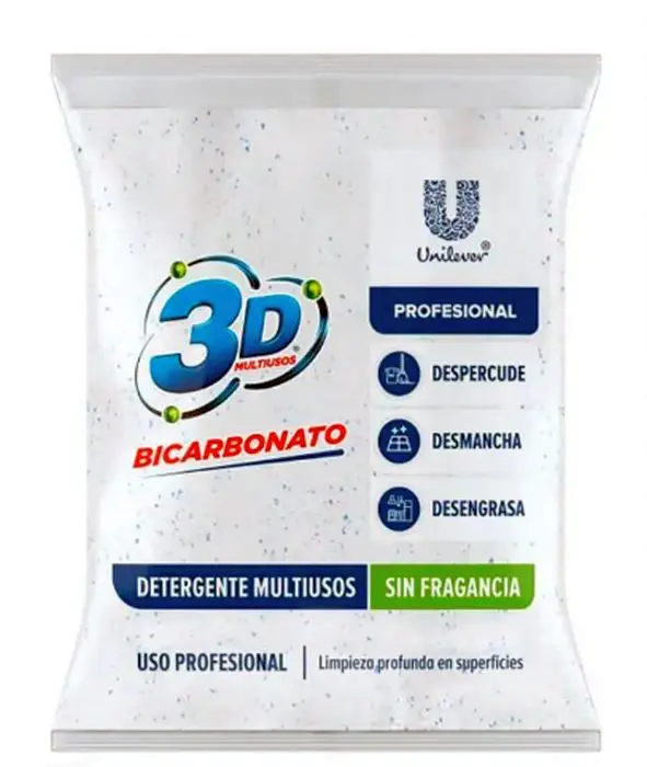 [10142-UND] DETERG POLVO BICARBONATO MULTIUSO 3D 1 K UND