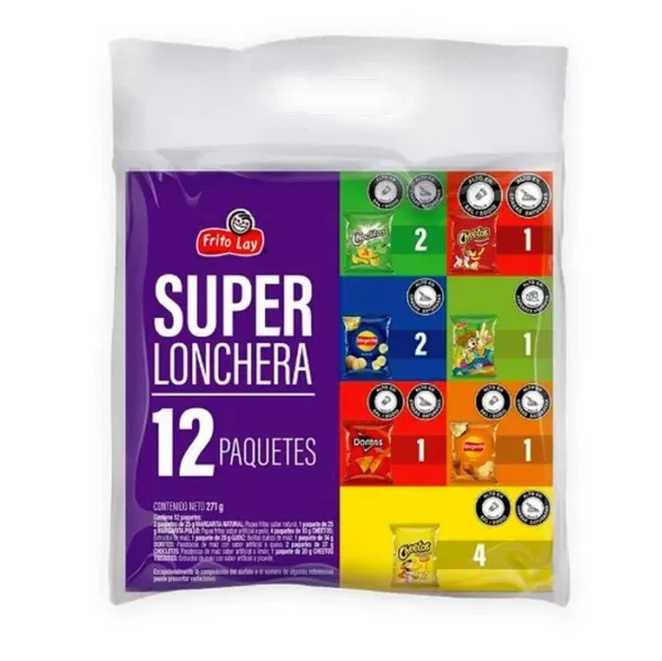 [10723-UND] PASABO FRITOLAY SUPER LONCHERA SURT 12 U UND