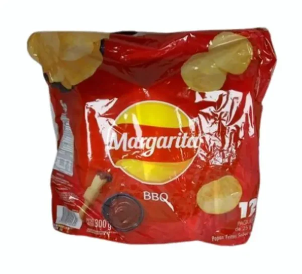 PAPAS FRITAS MARGARITA BBQ 25 G 12 UND
