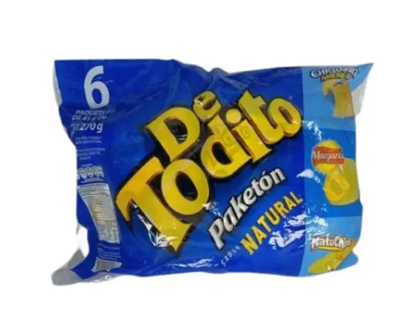 [1121-6UN] PASABO DETODITO NATURAL 45 G 6 UND