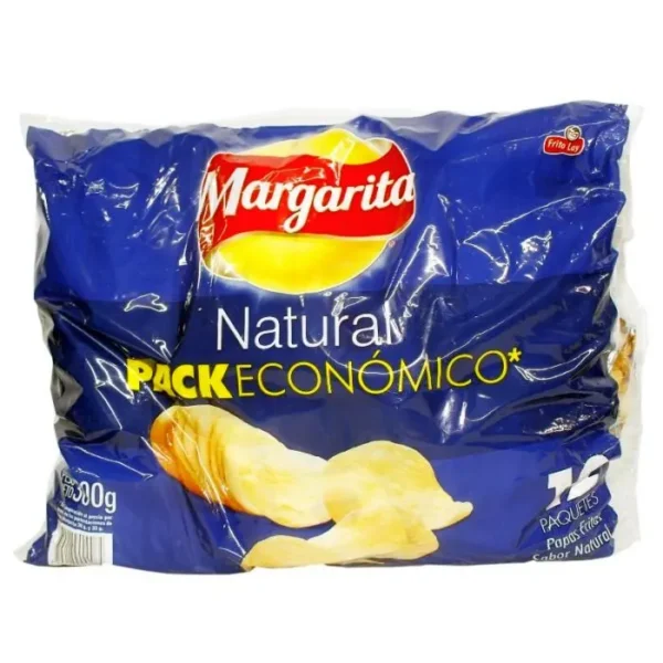 [837-12U] PAPAS FRITAS MARGARITA NATURAL 25 G 12 UND