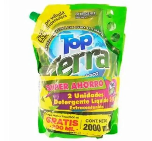 [11868-2UN] DETERG LIQ TOP TERRA ECOLOGICO 2000 ML 2 UND