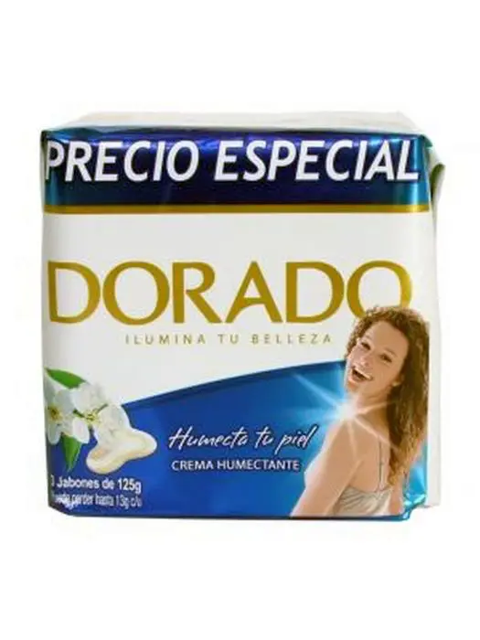 [9427-3UN] JABON DORADO CREMA 125 G 3 UND