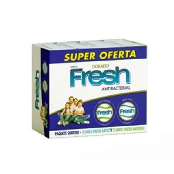 [9426-4UN] JABON DORADO FRESH SURT 125 G 4 UND