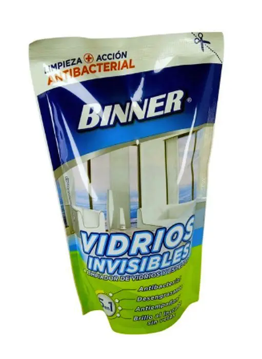 [9126-UND] LIMPIA VIDRIOS BINNER 3EN1 500 ML UND