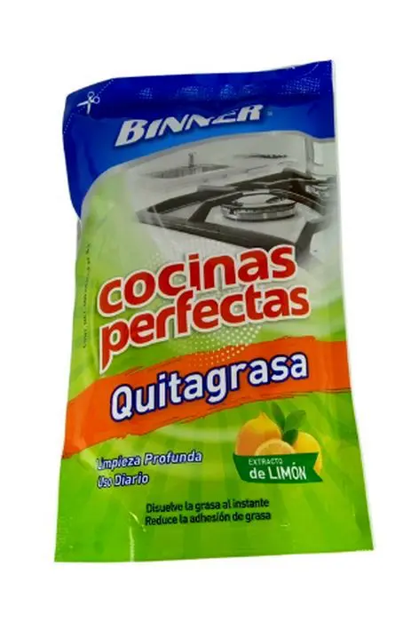 [9183-UND] QUITAGRASA BINNER LIMON REPUESTO 500 ML UND