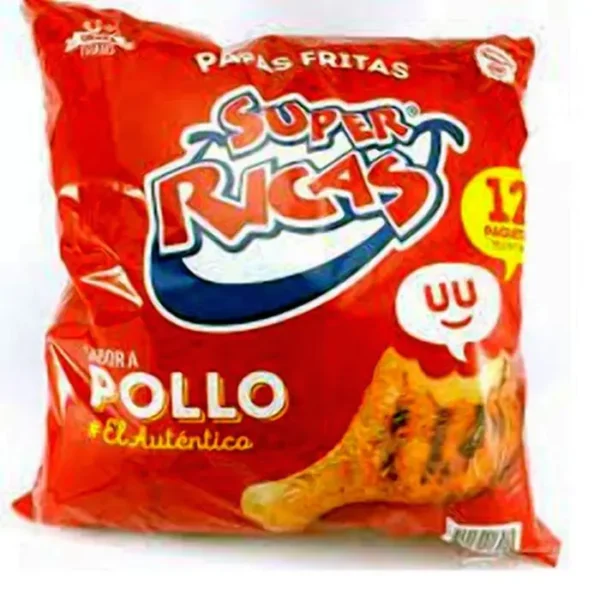 [4161-12U] PAPAS FRITAS SUPER RICAS POLLO 30 G 12 UND