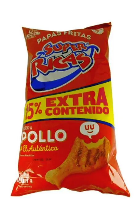 [857-UND] PAPAS FRITAS SUPER RICAS POLLO 105 GR UND