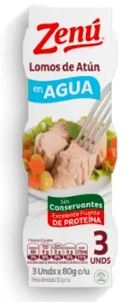 [13032-UND] ATUN LOMOS AGUA ZENU 80 G 3U UND