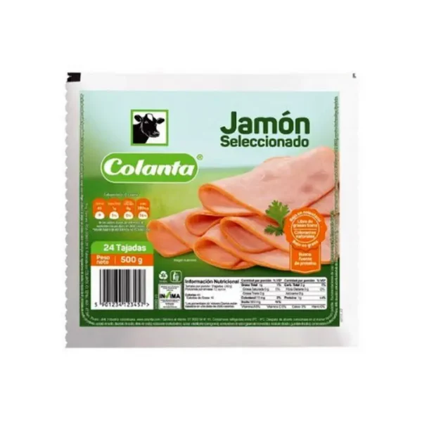 [4888-UND] JAMON COLANTA BUFE DE CERDO TAJADO 50 UND