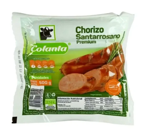 [8077-UND] CHORIZO SANTARROSANO COLANTA 500 G UND