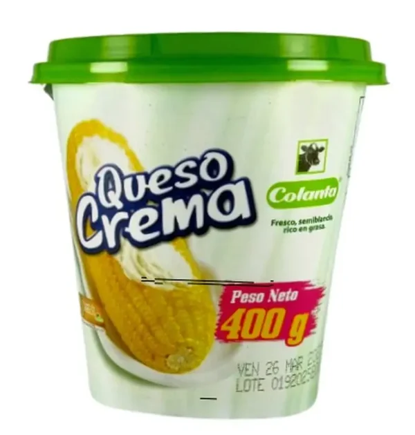 [1886-UND] QUESO CREMA COLANTA 400 GR UND