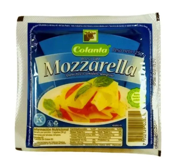 [1875-UND] QUESO MOZARELLA COLANTA 250 GR UND