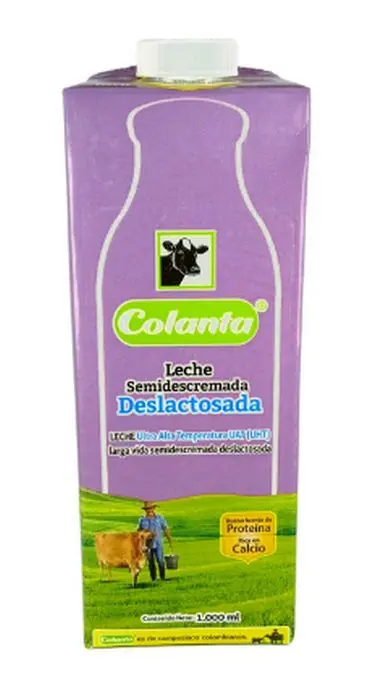 LECHE DESLACTOSADA COLANTA CAJA 1000 ML UND