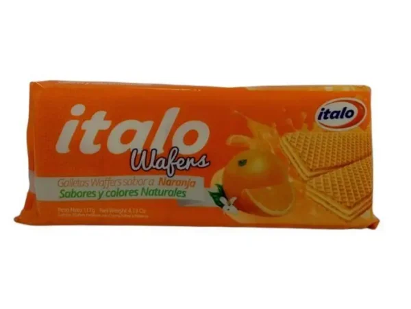 [130-UND] GALLETA WAFER ITALO NARANJA 117 GR UND
