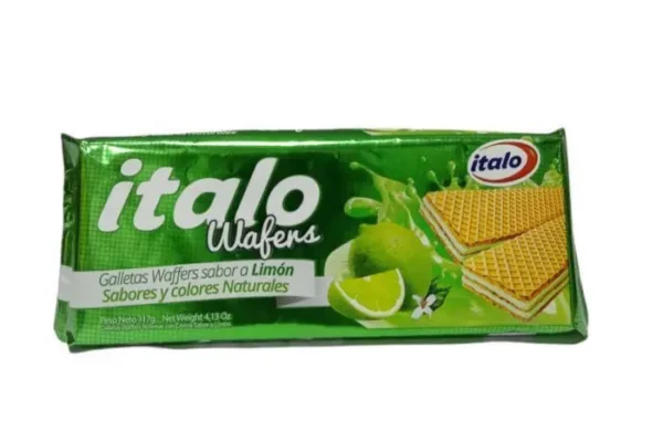 [132-UND] GALLETA WAFER ITALO LIMON 117 GR UND