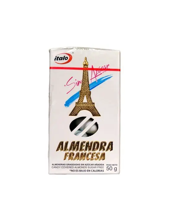 [4239-UND] ALMENDRA FRANCESA SIN AZUCAR ITALO 50 G UND
