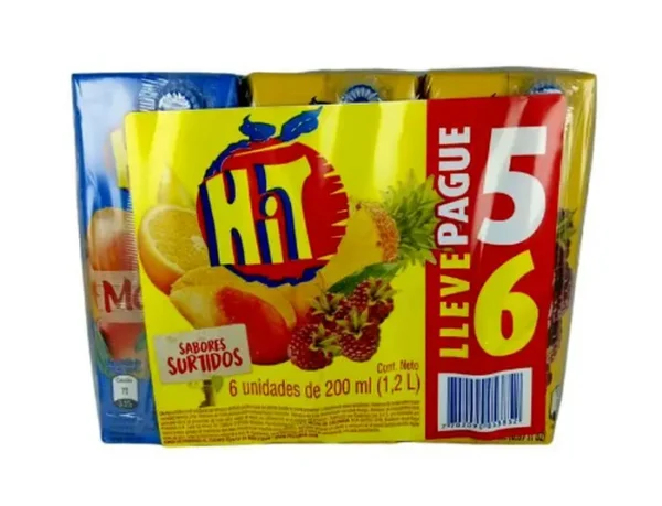 [2448-6UN] JUGO HIT CAJA SURT 200 ML 6 UND
