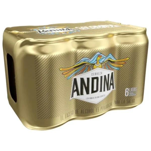 CERVEZA ANDINA LATA 330 ML 6 UND