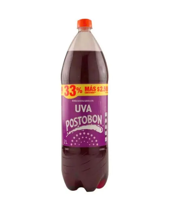 GASEOSA UVA POSTOBON 2 LT UND