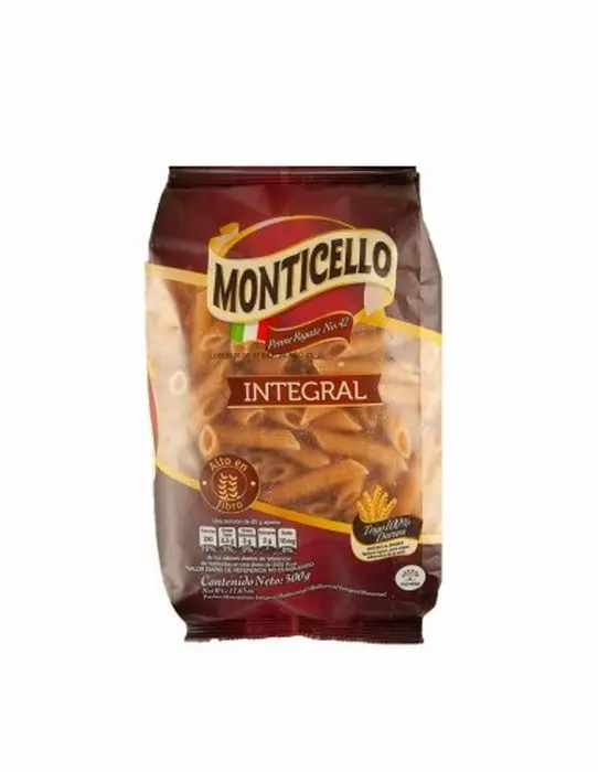 [11800-UND] PASTA PENNE RIGATE MONTICELLO INTEGRAL UND