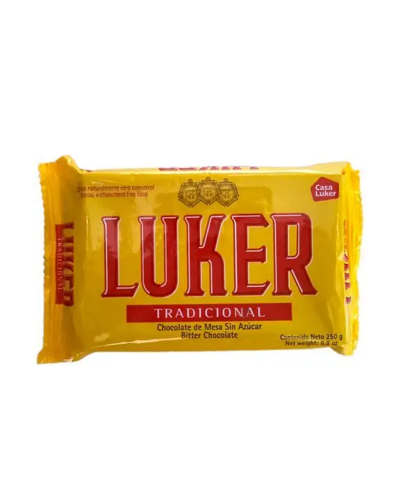 CHOCOLATE LUKER SIN AZUCAR 250 GR UND