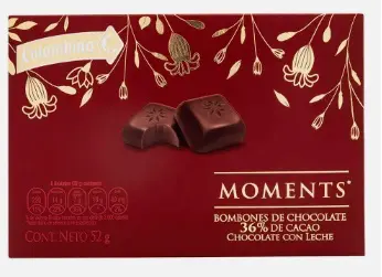 [10614-UND] BOMBONES DE CHOCOLATE MOMENTS 52 G UND